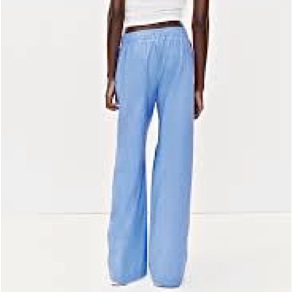 DIVIDED by H&M Light Blue Wide Leg Elastic Waistband Pants